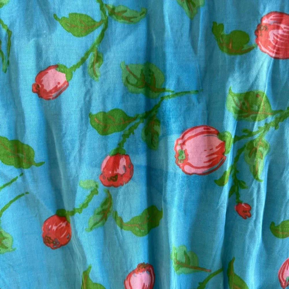 hofmann copenhagen mirielle blue dress with flowers. size 34. - Picture 3 of 4